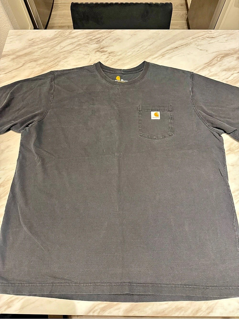 Carhartt 2XL Black Loose Fit Heavyweight Short-Sleeve Pocket T-Shirt Pocket